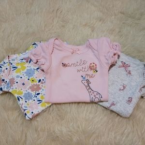 Carters 3 piece Preemie Onesie set